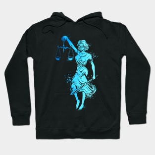 Colorful Lady Justice Hoodie